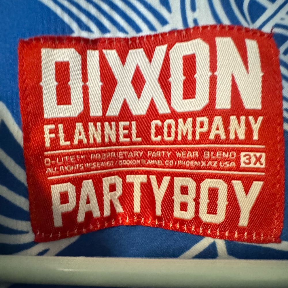 3XL DIXXON PARTY BOY PARTY SHIRT